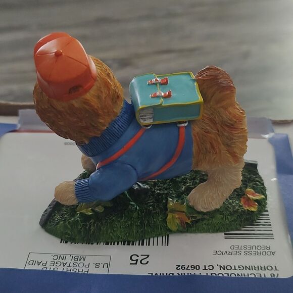 Danbury Mint Shih Tzu Perpetual Calendar September Dog Figure School Days - Picture 4 of 6